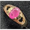 Image 2 : 10K(1.46G), RUBY (0.6CT)RING, SIZE 5, APPRAISED INSURANCE VALUE $1000