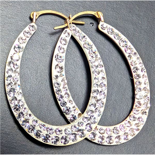 10K(1.3G),  CRYSTAL BALL EARRING, SUGGESTED RETAIL VALUE $910