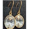 Image 1 : 10K(0.96G),  WHITE TOPAZ (2.5CT) EARRING, APPRAISED INSURANCE VALUE $830