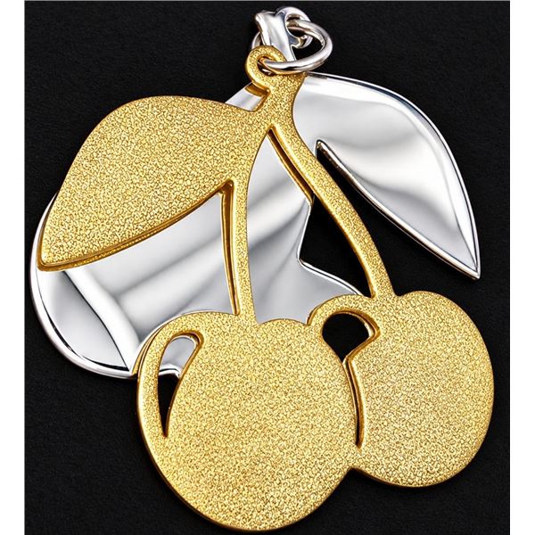 SILVER(6.6G),  2TONE PENDANT SUGGESTED RETAIL VALUE $400