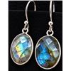 Image 1 : SILVER LABRADORITE (APP 8CT) EARRING