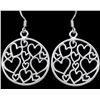 Image 1 : SILVER(4.6G),  HEART  EARRING SUGGESTED RETAIL VALUE $280