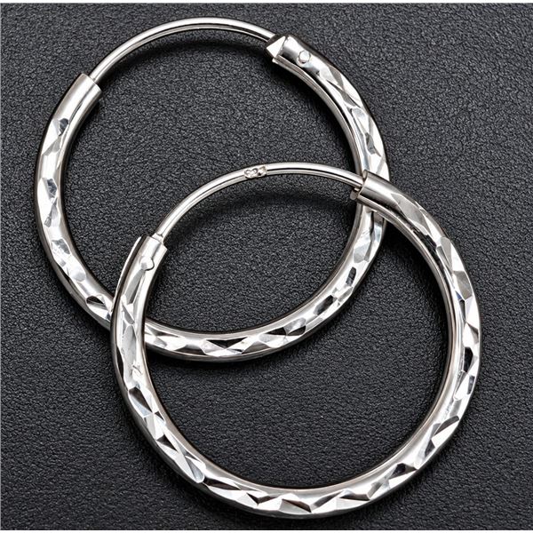 SILVER HOOP 19MM EARRING