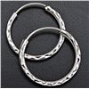 Image 1 : SILVER HOOP 19MM EARRING