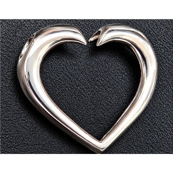 SILVER HEART SHAPE  PENDANT