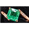 Image 1 : 10K(1.7G),  EMERALD (0.9CT), DIAMOND (0.05CT)RING, SIZE 7, SUGGESTED RETAIL VALUE $2400