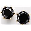 Image 1 : 14K(0.8G),  BLACK DIAMOND  (1.94CT) EARRING, SUGGESTED RETAIL VALUE $1400