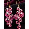 Image 1 : 10K(3.23G),  GRAPE GARNET (14.8CT) EARRING, SUGGESTED RETAIL VALUE $800