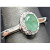 Image 2 : SILVER(3.63G),  EMERALD (0.5CT) RING, SUGGESTED RETAIL VALUE $280