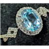 Image 2 : SILVER(3.25G),  BLUE TOPAZ (1.5CT) RING, SUGGESTED RETAIL VALUE $260