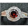 Image 2 : SILVER(3.2G),  GARNET (1CT) RING SUGGESTED RETAIL VALUE $200