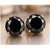 Image 1 : 14K(1G),  BLACK MOISSANITE (1.88CT) EARRING, SUGGESTED RETAIL VALUE $1600