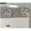 Image 3 : 14K(0.36G),  MOISSANITE (1.14CT) EARRING, SUGGESTED RETAIL VALUE $500