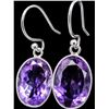 Image 1 : SILVER(3.3G),  AMETHYST (12CT) EARRING, SUGGESTED RETAIL VALUE $240