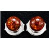 Image 1 : SILVER AMBER EARRING