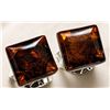 Image 1 : SILVER AMBER EARRING
