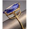 Image 2 : 10K(3.2G), NATURAL SAPPHIRE (10.5CT)RING, SIZE 5.5, SUGGESTED RETAIL VALUE $2800