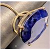Image 3 : 10K(3.2G), NATURAL SAPPHIRE (10.5CT)RING, SIZE 5.5, SUGGESTED RETAIL VALUE $2800