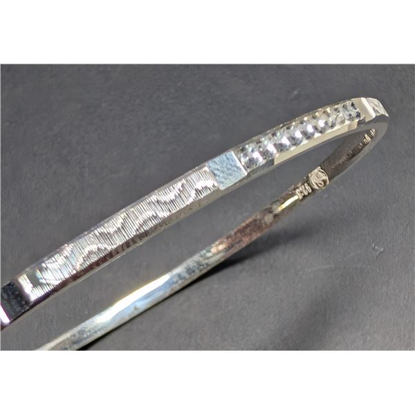 SILVER(13G),  BANGLE, SUGGESTED RETAIL VALUE $320