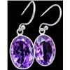 Image 1 : SILVER(3.06G),  AMETHYST EARRING, SUGGESTED RETAIL VALUE $240