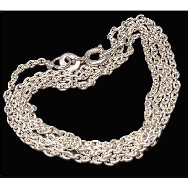 SILVER(3.83G), CHAIN 17" SUGGESTED RETAIL VALUE $200