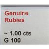 Image 2 : GENUINE RUBIES (1CT)GEMSTONE SUGGESTED RETAIL VALUE $200