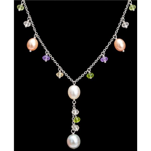 (6.65G),  PEARL NECKLACE 17"