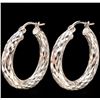 Image 1 : SILVER(3.5G),  HOOP EARRING SUGGESTED RETAIL VALUE $200