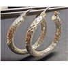 Image 3 : SILVER(3.5G),  HOOP EARRING SUGGESTED RETAIL VALUE $200