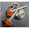 Image 2 : SILVER(0.56G), AMBEREARRING