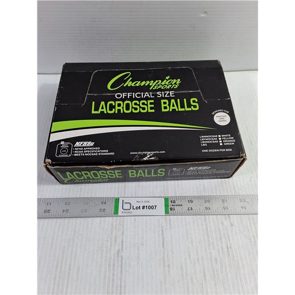 (12) Champion Sports Official Size Lacrosse Balls (new)