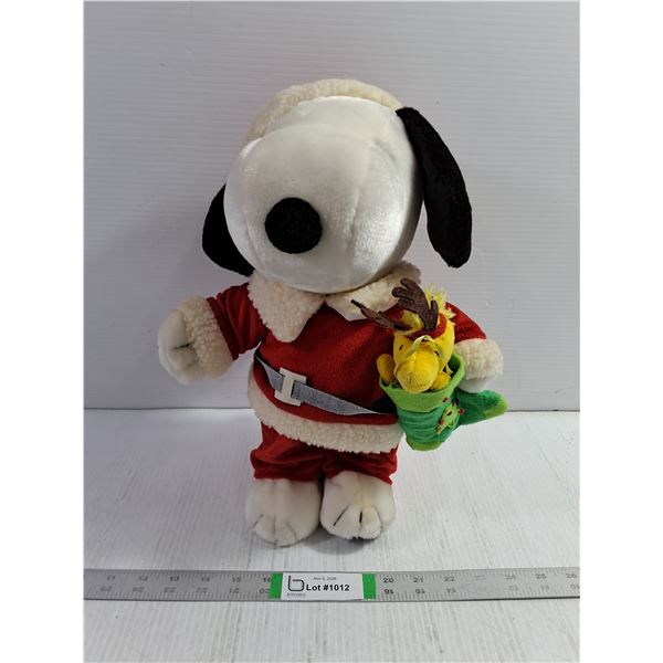 Plush Snoopy Toy in Red Santa Suit-14  Tall