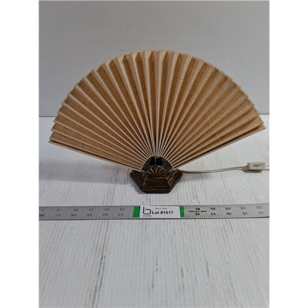 Vintage Accordion Fanned Accent Lamp-working