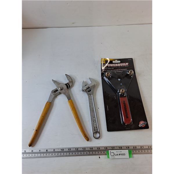 Adjustable Wrench and Groove-Joint Pliers, AC Clutch Holding Tool Sealed
