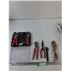 Image 1 : (7) Tools, Long Nose Pliers, Adjustable Wrench, Locking Pliers, Multitool, Misc