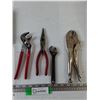 Image 5 : (7) Tools, Long Nose Pliers, Adjustable Wrench, Locking Pliers, Multitool, Misc