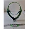 Image 1 : Diamond Star Corp Murano Style Hand Blown Art Glass Two People Green Blue