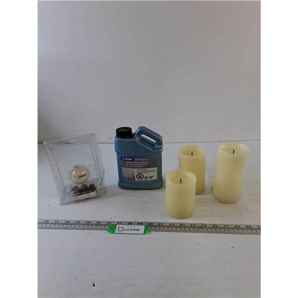 Hurst Universal Shift Knob, Cement Grount Haze Remover (3) Electric Candles All Power On No Shipping