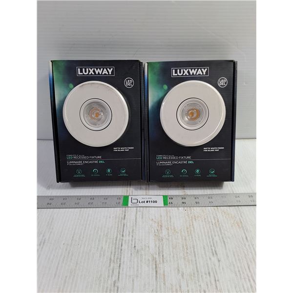 (2) Luxway LED Recessed Fixtures (sealed)