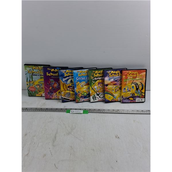 (7) Magic Schoolbus DVDs - Discs Match Cases - As Is