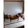 Image 1 : Vintage Wooden Sewing Kit Stand - 20x10x17" Closed, Pickup Preferred
