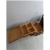 Image 2 : Vintage Wooden Sewing Kit Basket - 17x9x11" Closed, Pickup Preferred