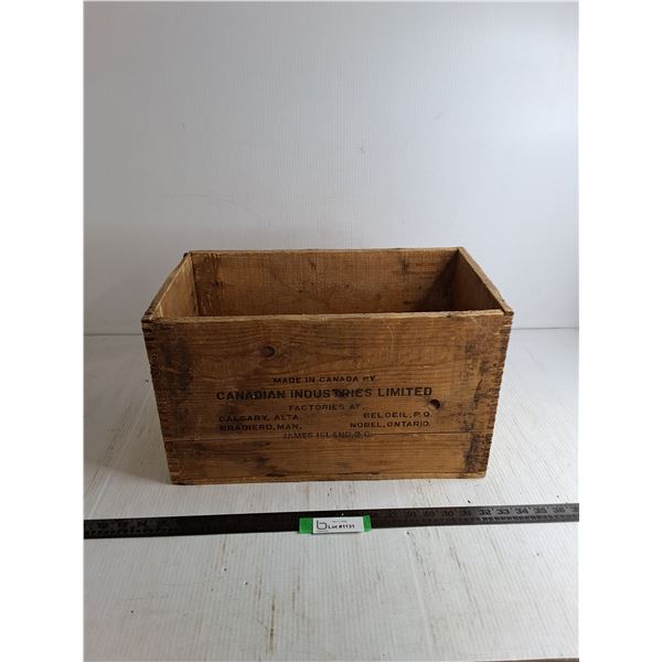 Vintage Wooden Crate - 18x10x11 