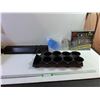 Image 1 : CSI Board Game, Aquarium Reflector - Powers On, Plant Nursery Tray (8) Pots, Container, Glass Jar