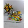 Image 1 : (2) Easter Baskets & Easter Decorations - As Is