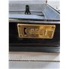 Image 3 : Suitcase w/ Combination Locks - Car Air Compressor (Untested) - Adjustable Lamp (Tested) - As Is