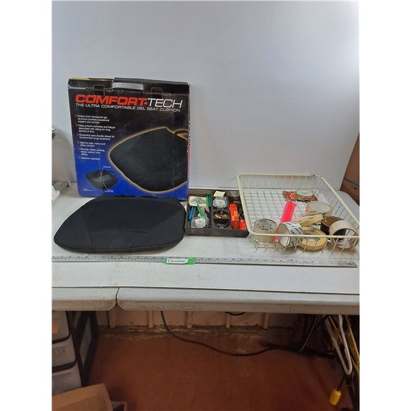 Gel Seat Cushion - Assorted Office Supplies - As Is