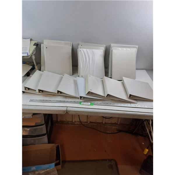 (17) White Binders -As Is