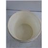 Image 3 : (2) Plastic Buckets - Usask Bag - Stoneware Platter - As Is, Pickup Only