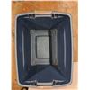 Image 4 : *(2) Plastic Storage Bins (23x12x17.75" & 24x17.5x18") - Shower Chair (Approx. 21x30.5x15"), PU Only